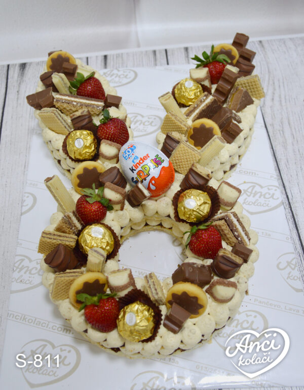 Torta Šuplji Broj/Slovo Kranč-Vanila